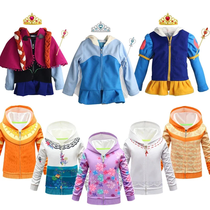 Winter Clothing Youtube - เสื้อโค้ทเด็กผู้หญิงลายเอลซ่า สโนว์ไวท์ แอนนา เสื้อคลุมกันหนาวสำหรับเด็ก แจ็คเก็ตเอ็นคันโต เสื้อผ้าเจ้าหญิง