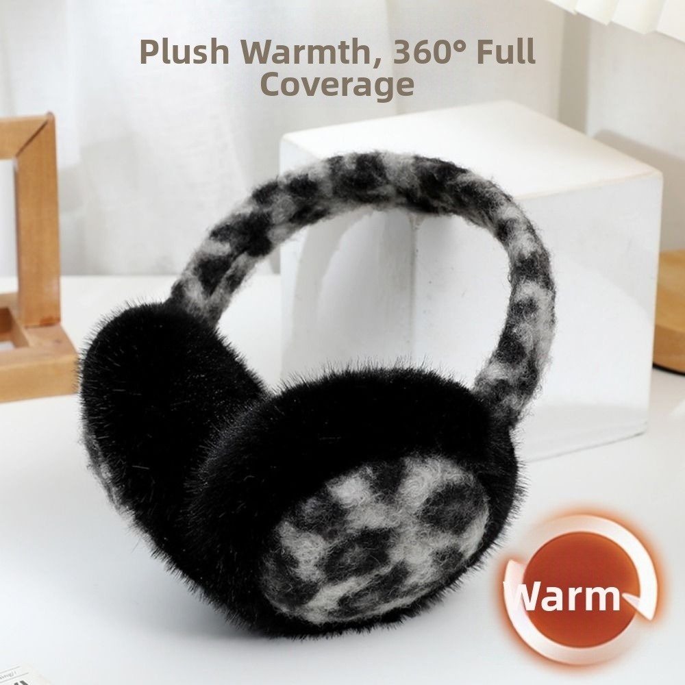Ear Muff Foldable - ที่ปิดหูแบบพับได้แฟชั่น ผ้าพลัฌหนานุ่มน่ารัก ป้องกันลม กันหนาว กันความเย็น สำหรับกิจกรรมกลางแจ้ง