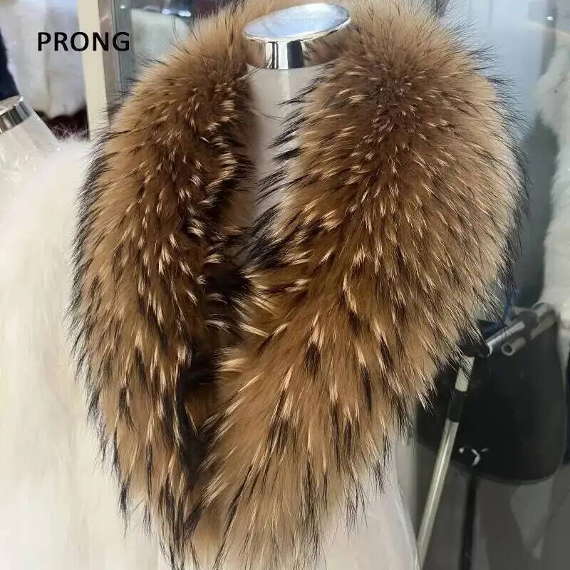 Winter Clothing Stores - ปกขนแรคคูนธรรมชาติผ้าพันคอขนเฟอร์แท้สำหรับผู้หญิงผ้าพันคอขนสัตว์คลุมไหล่ให้ความอบอุ่นหรูหราสำหรับฤดูหนาว
