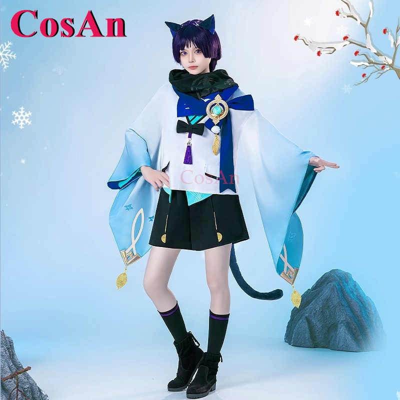 Winter Clothing Game - คอสแอน เกม เก็นชิน อิมแพ็ค วันเดอร์เรอร์/สคารามูชช์ คอสเพลย์เครื่องแต่งกายแฟชั่นฤดูหนาวชุดหิมะปาร์ตี้ฮาโลวีนสวมบทบาทเสื้อผ้าใหม่