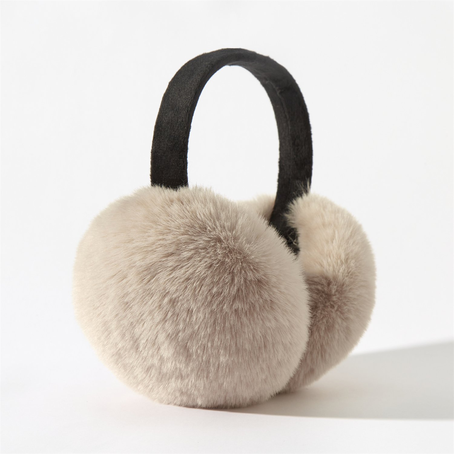 Ear Muff Foldable - ที่ปิดหูแฟชั่นสีสันใหม่ปี 2025 ดีไซน์หรูหรา ขนกระต่ายเทียม พับเก็บได้ อุปกรณ์เสริมสำหรับผู้หญิง