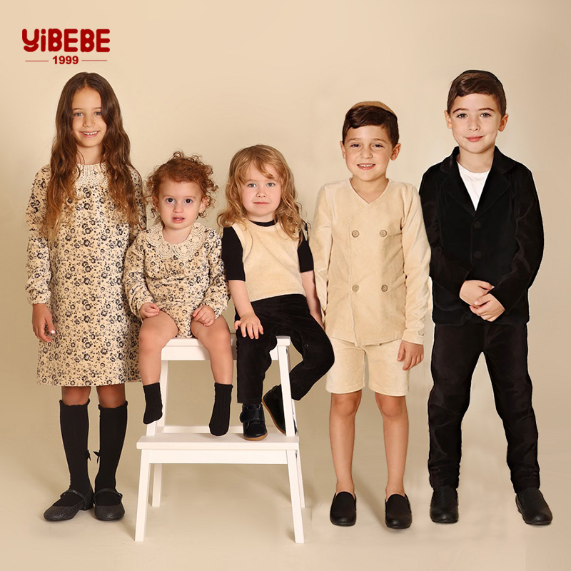 Winter Clothing Boys - AA-Family Clothing ชุดคอร์ดูรอยสุดหรู ชุดเสื้อเบลเซอร์และชุดรอมเปอร์สำหรับเด็กผู้ชาย และชุดเดรสรอมเปอร์สำหรับเด็กผู้หญิง พร้อมปกผ้าลูกไม้