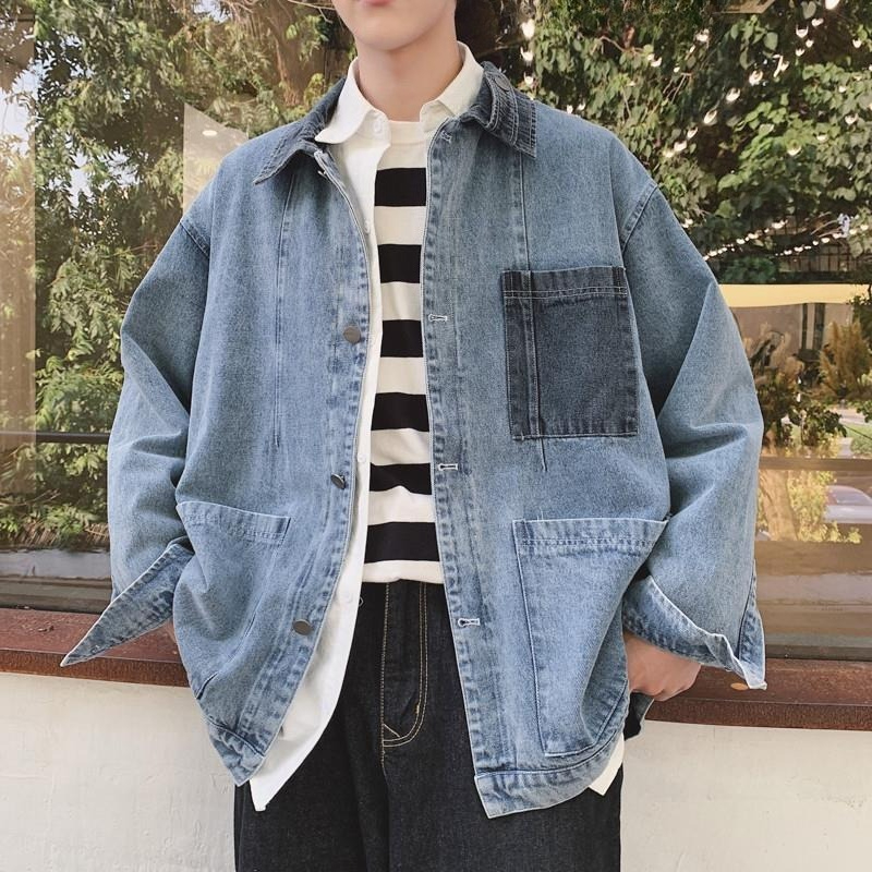 Winter Clothing Aesthetic - เสื้อโค้ทคาวบอยสไตล์ฤดูใบไม้ร่วงสำหรับผู้ชาย แฟชั่นเกาหลี Y2k เสื้อผ้าสไตล์วินเทจ แบรนด์เนม ผ้าคุณภาพสูง