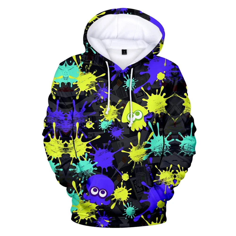 Winter Clothing Game - เสื้อสเวตเชิ้ตแขนยาวลายเกม Splatoon 3 สำหรับผู้ชายและผู้หญิง เสื้อฮู้ดดี้ลายเกมใหม่ เสื้อผ้า