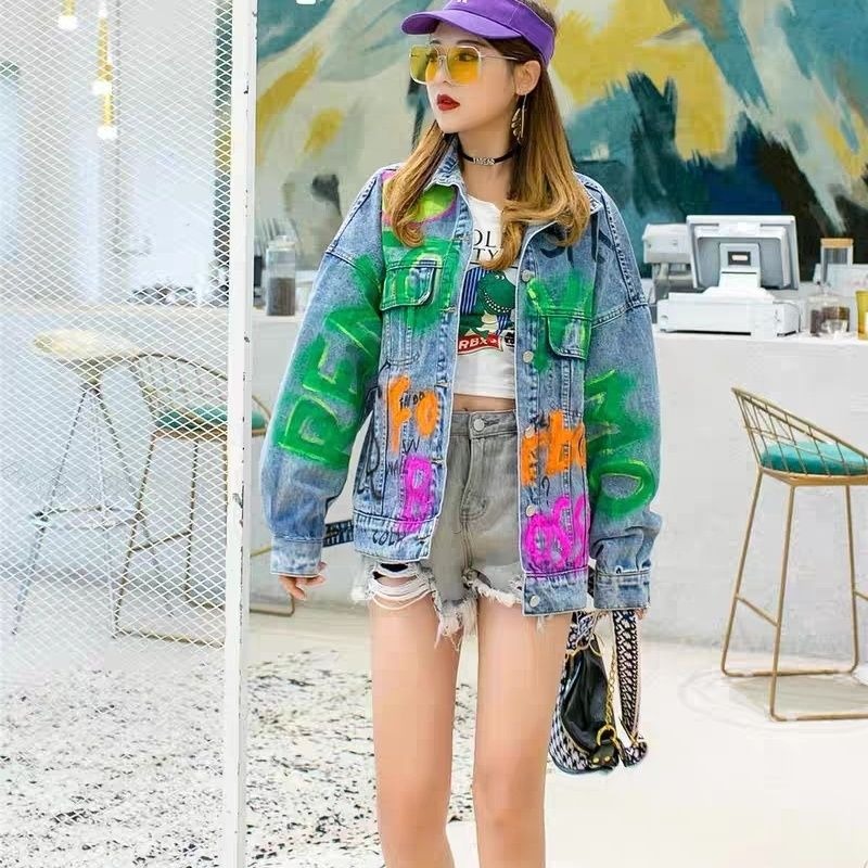 Winter Clothing Korean - เสื้อผ้าผู้หญิง DENIM Coat ฤดูใบไม้ร่วงหลวม Blue Jean
