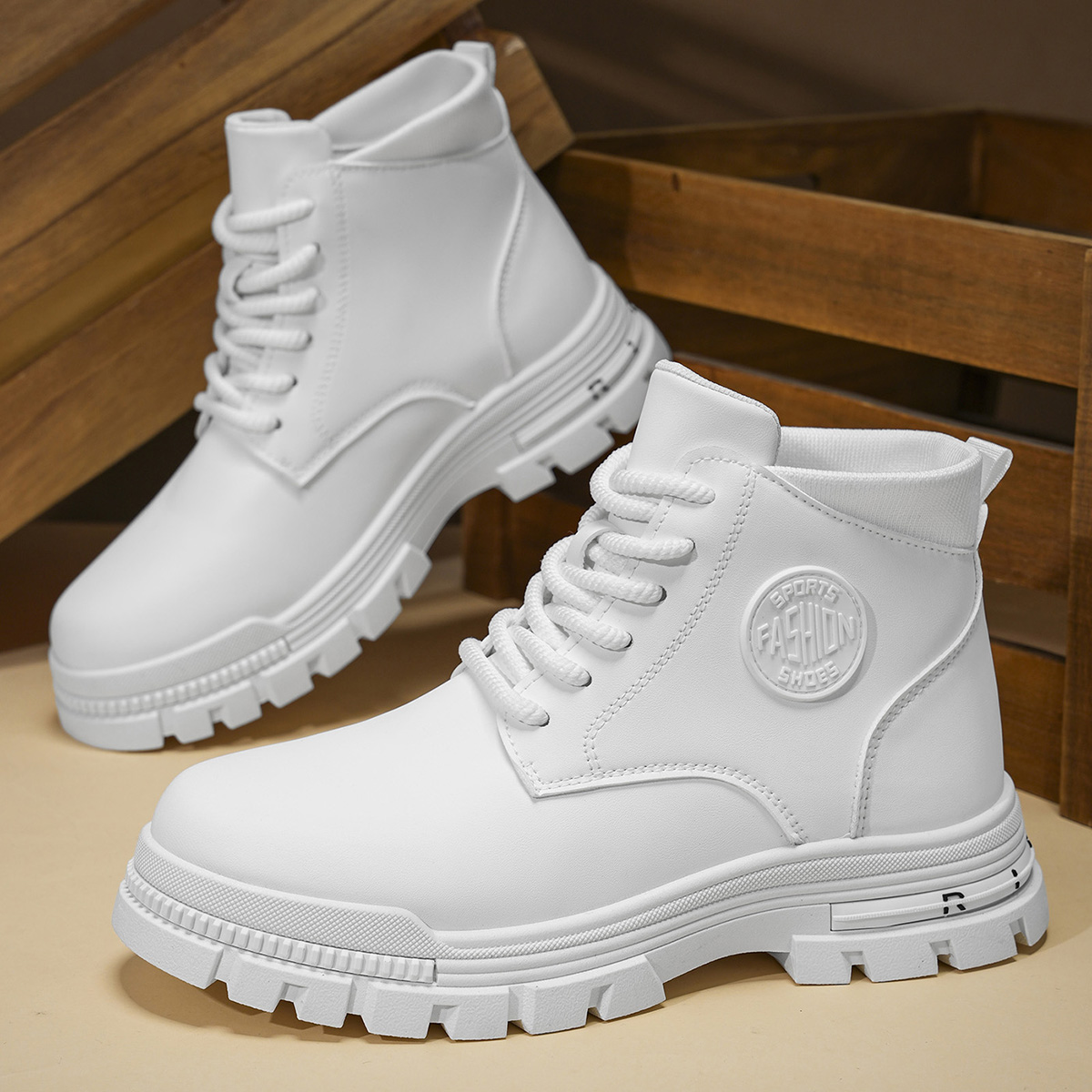 รองเท้าบูทมอเตอร์ไซค์สีขาวสำหร - Winter Clothing Material บทวิจารณ์และราคา