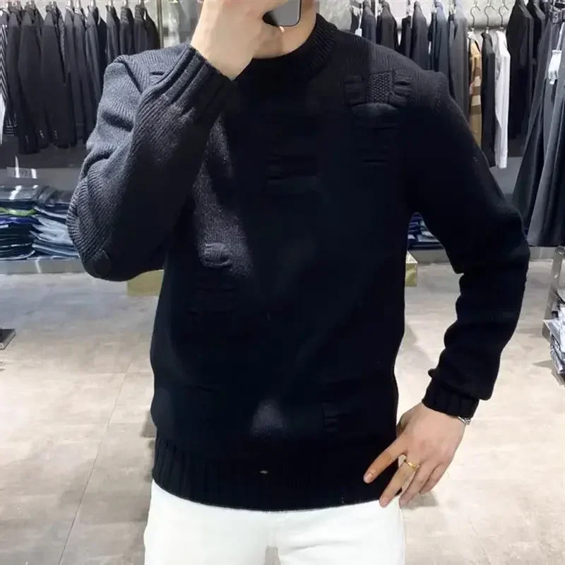 เสื้อผ้าผู้ชายเสื้อสเวตเตอร์ถั - Winter Clothing Korean บทวิจารณ์และราคา