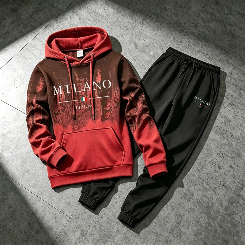 ชุดวอร์มผู้ชายลายสาดหมึก เสื้อ - Winter Clothing Hoodie บทวิจารณ์และราคา