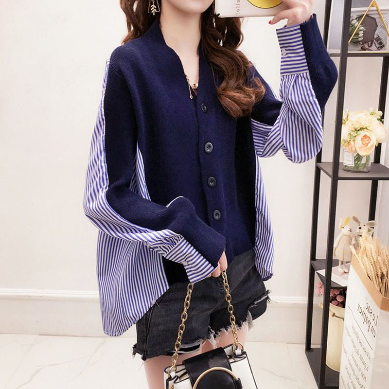 เสื้อแต่งระบายถักคอวีแนวเกาหลี - Winter Clothing Korean บทวิจารณ์และราคา