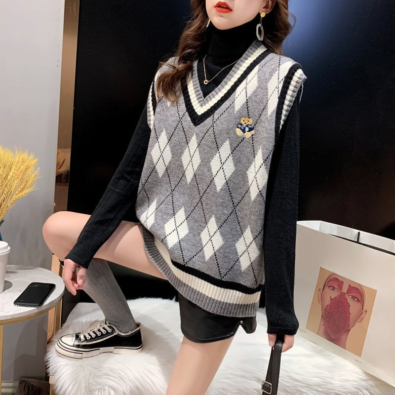 เสื้อกั๊กถักสีแดงสำหรับผู้หญิง - Winter Clothing Aesthetic บทวิจารณ์และราคา