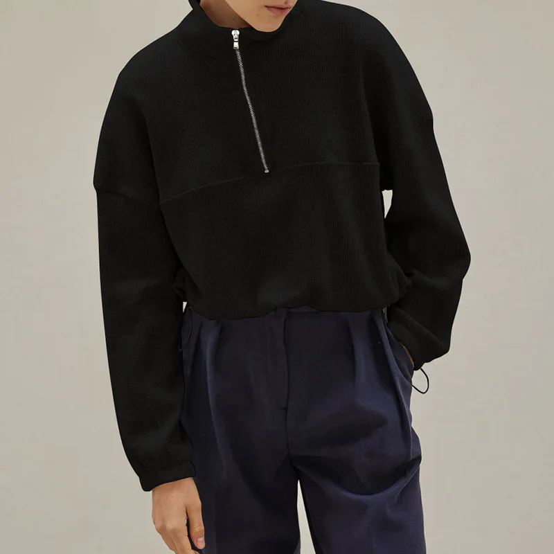 วาฟเฟิลผ้าฝ้าย Zip Up Hoodies  - Winter Clothing Aesthetic บทวิจารณ์และราคา