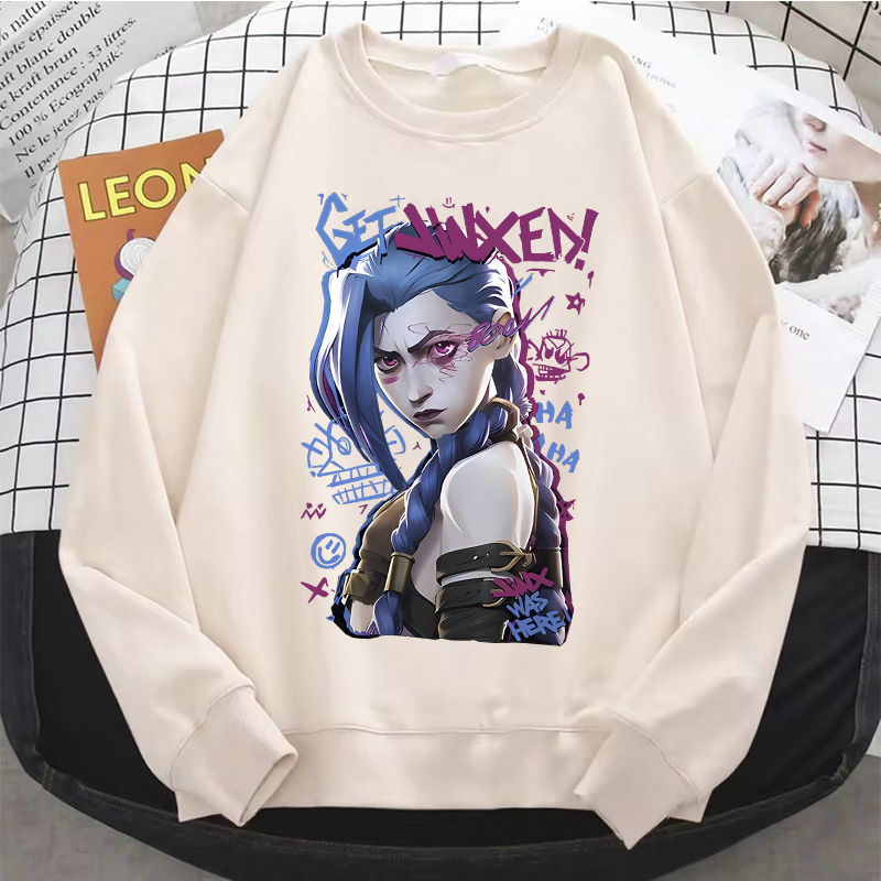 Jinx Arcane Hoodieอะนิเมะร้อนผ - Winter Under Clothing บทวิจารณ์และราคา