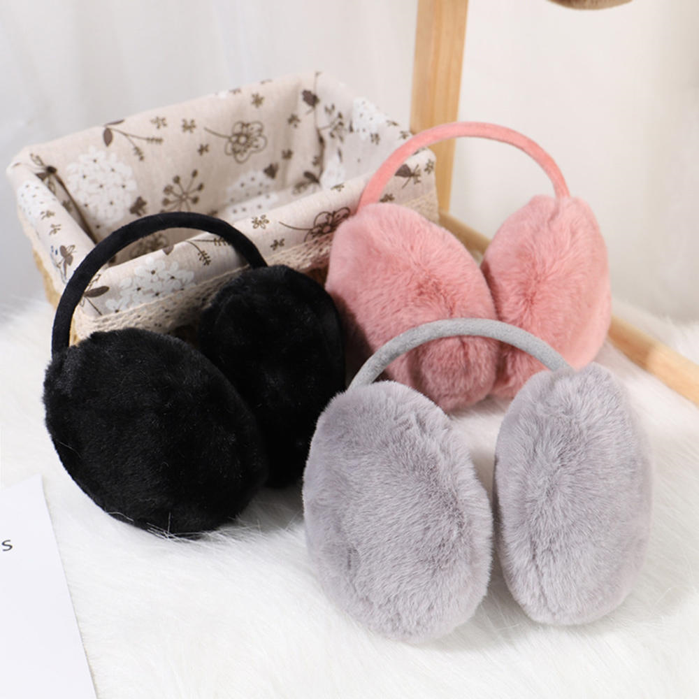 ที่ครอบหูฤดูหนาวขนฟูขนเทียมสำห - Ear Muff Foldable บทวิจารณ์และราคา
