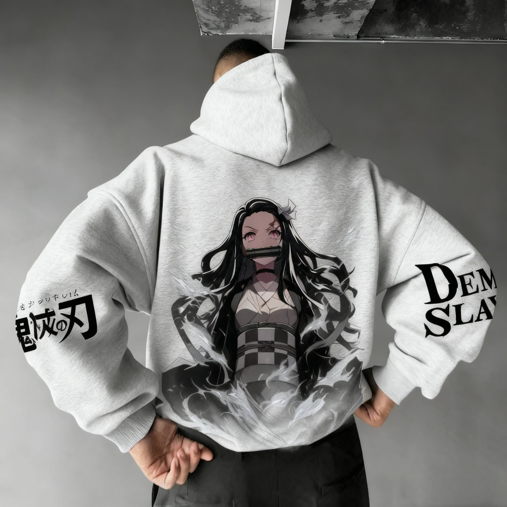 เสื้อฮู้ดผู้ชายลายดาบพิฆาตอสูร - Winter Clothing Boys บทวิจารณ์และราคา