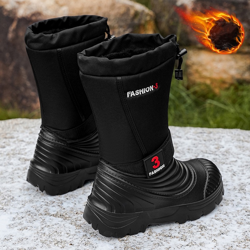 รองเท้าบูทหิมะใหม่สำหรับผู้ชาย - Winter Clothing Material บทวิจารณ์และราคา