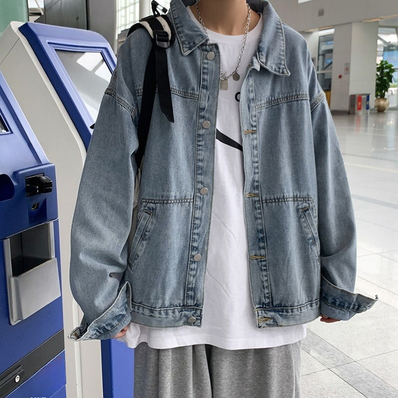 แจ็คเก็ตยีนส์ผู้ชายสไตล์เรโทร  - Winter Clothing Aesthetic บทวิจารณ์และราคา
