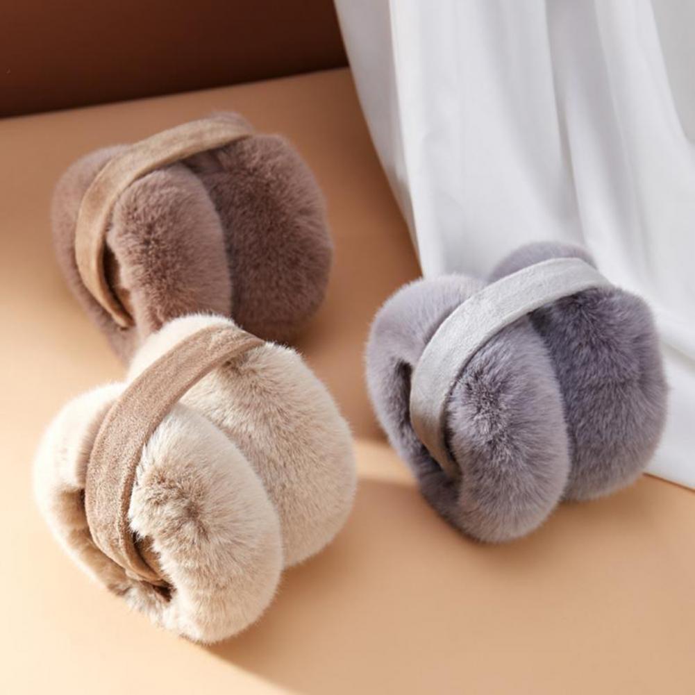 ผู้หญิงฤดูหนาว Earmuffs Plush  - Ear Muff Foldable บทวิจารณ์และราคา