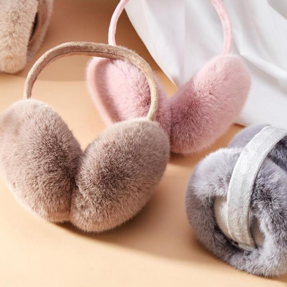 ผู้หญิงฤดูหนาว Earmuffs Plush  - Ear Muff Foldable บทวิจารณ์และราคา