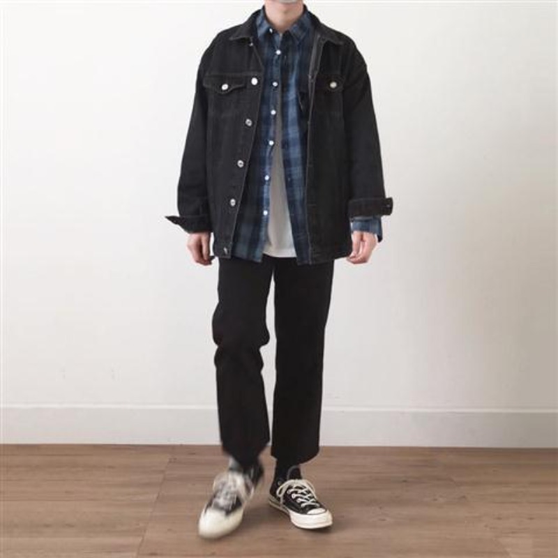 เสื้อแจ็คเก็ตยีนส์ผู้ชายสไตล์ค - Winter Clothing Aesthetic บทวิจารณ์และราคา