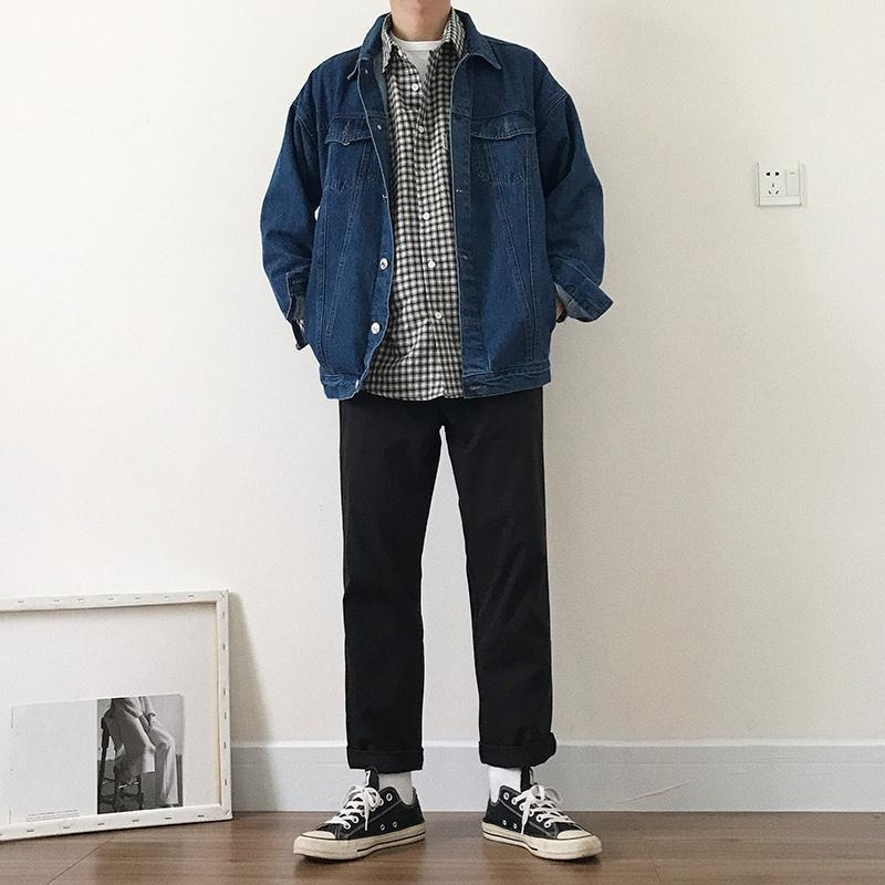 เสื้อแจ็คเก็ตยีนส์ผู้ชายสไตล์ค - Winter Clothing Aesthetic บทวิจารณ์และราคา