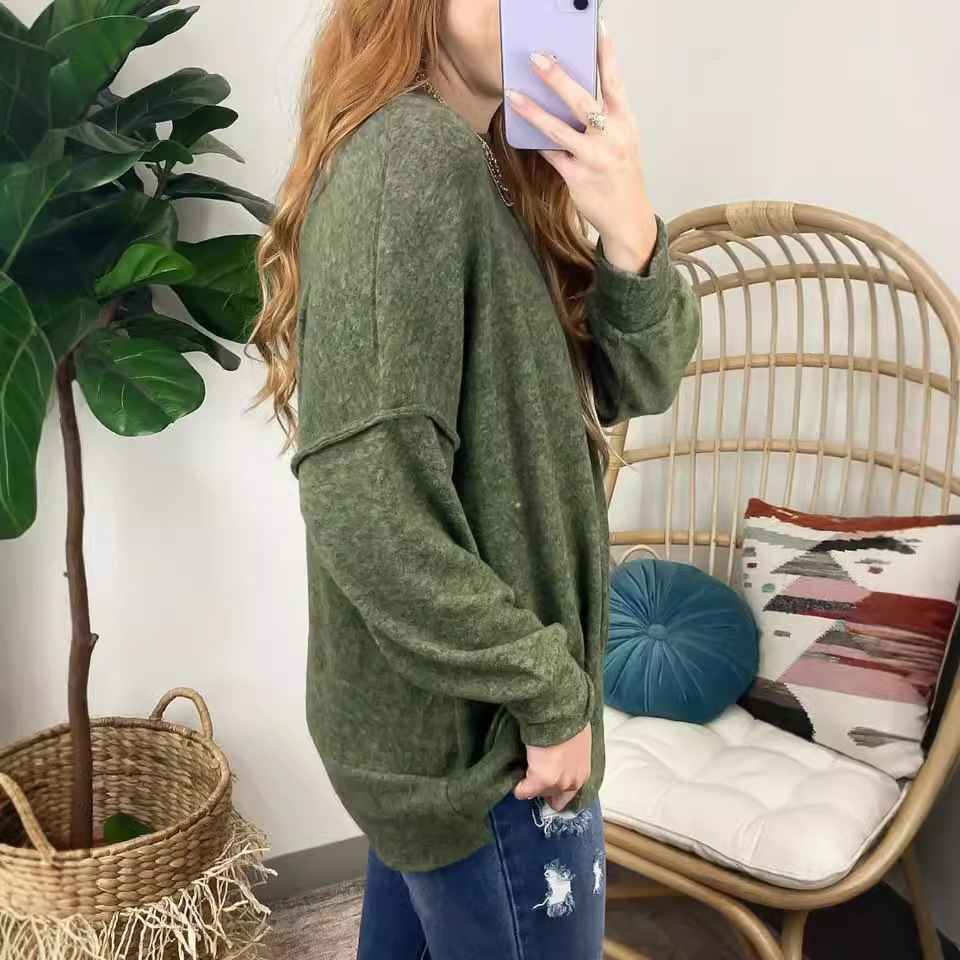 เสื้อสเวตเตอร์แฟชั่นหลวมๆ สำหร - Winter Under Clothing บทวิจารณ์และราคา