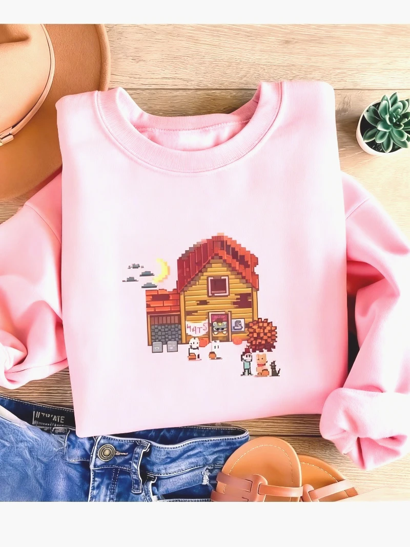 เสื้อฮู้ดลายพิกเซลเกมสตาร์ดิวว - Winter Clothing Stardew Valley บทวิจารณ์และราคา