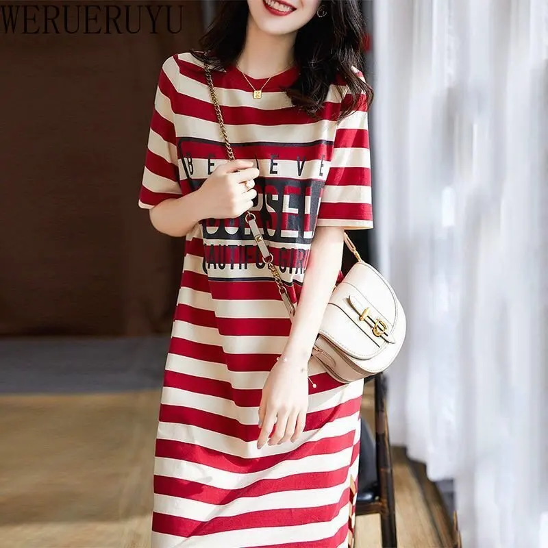 ชุดเดรสมิดิลายทางแขนสั้นสำหรับ - Winter Clothing Aesthetic บทวิจารณ์และราคา