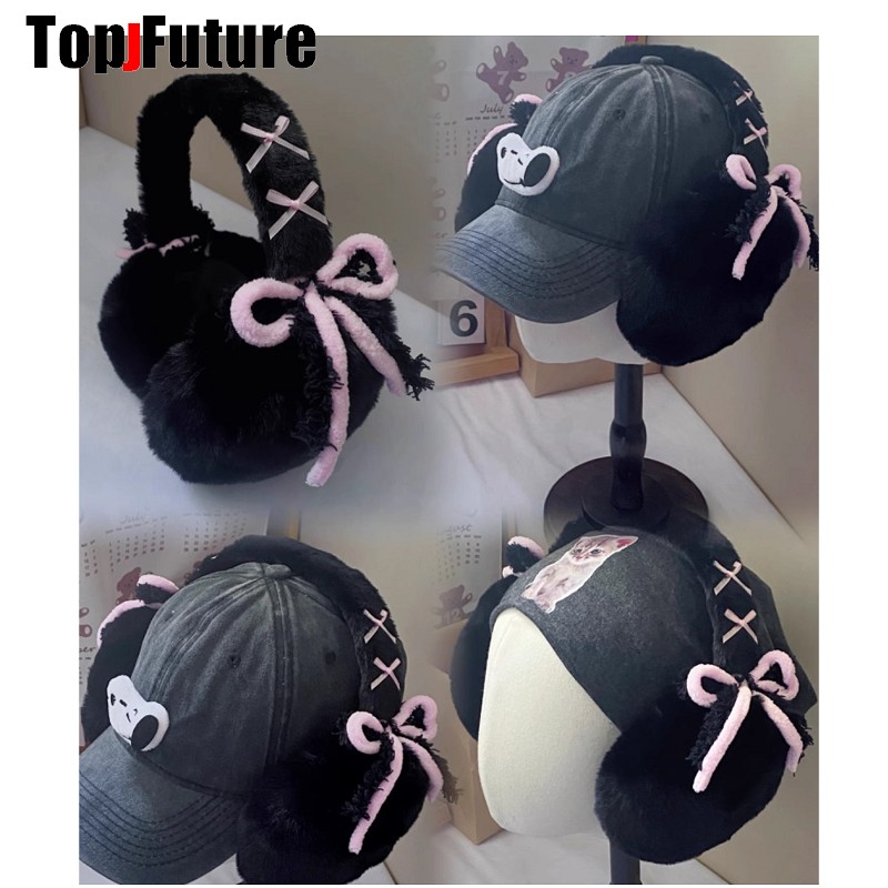 Harajuku Y2k น่ารักหวาน Lolita - Ear Muff Foldable บทวิจารณ์และราคา