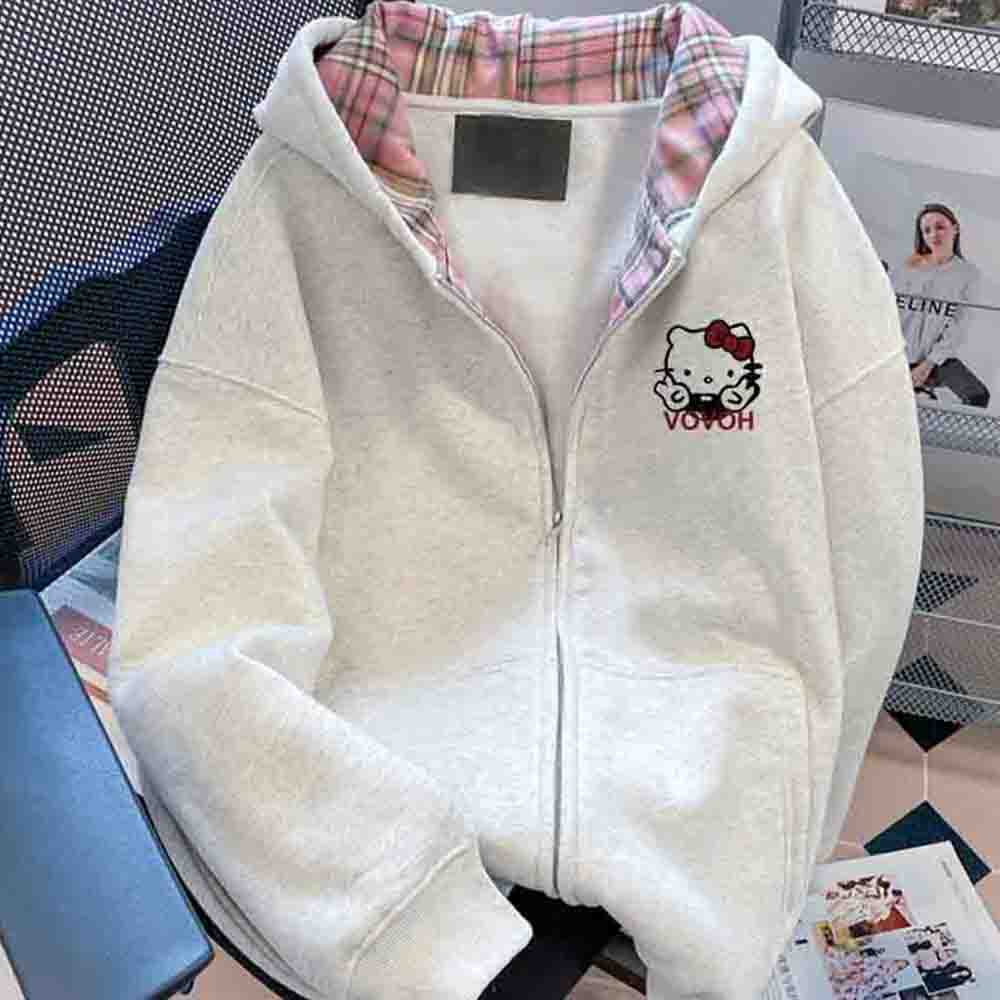 เสื้อสเวตเตอร์มีฮู้ดผู้หญิงลาย - Winter Clothing Stores บทวิจารณ์และราคา