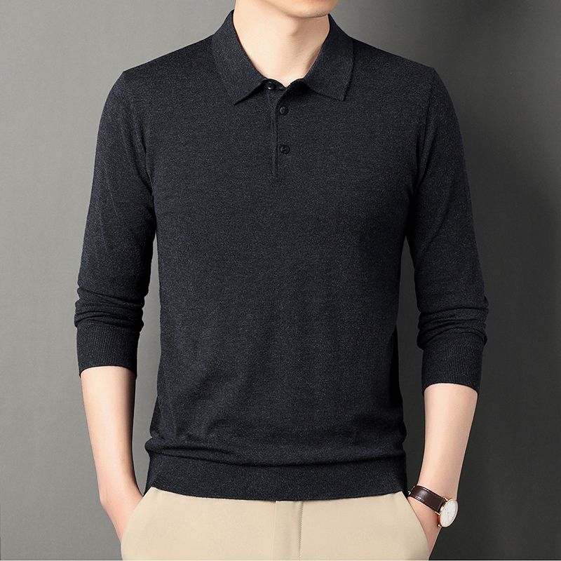 เสื้อโปโลผู้ชายแขนยาวสีพื้น แบ - Quality Winter Clothing Brand บทวิจารณ์และราคา