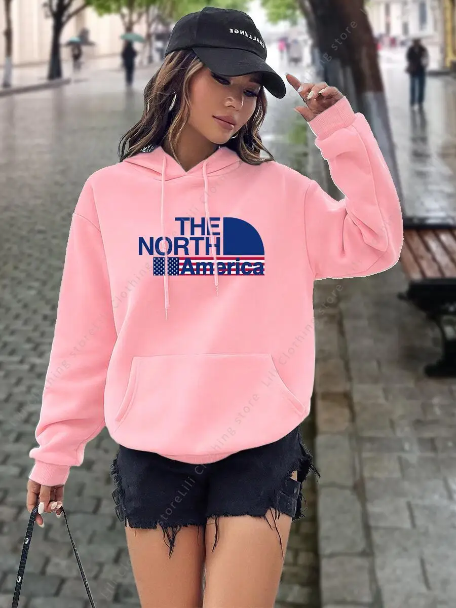 เสื้อฮู้ดผู้หญิง พิมพ์ลายกราฟิ - Winter Clothing Aesthetic บทวิจารณ์และราคา