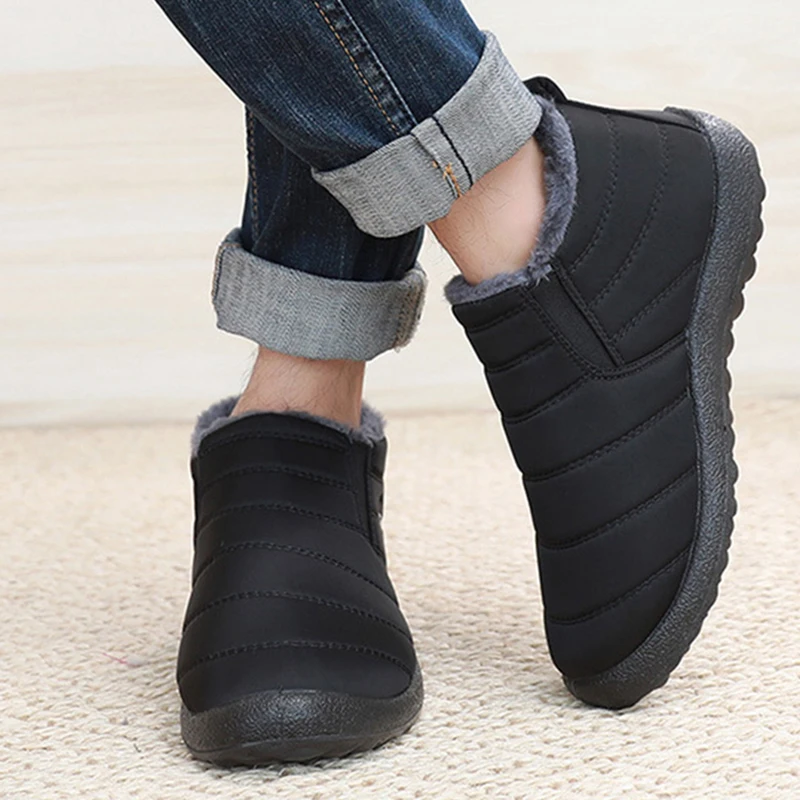 รองเท้าบูทหิมะแฟชั่นสำหรับผู้ช - Winter Clothing Material บทวิจารณ์และราคา