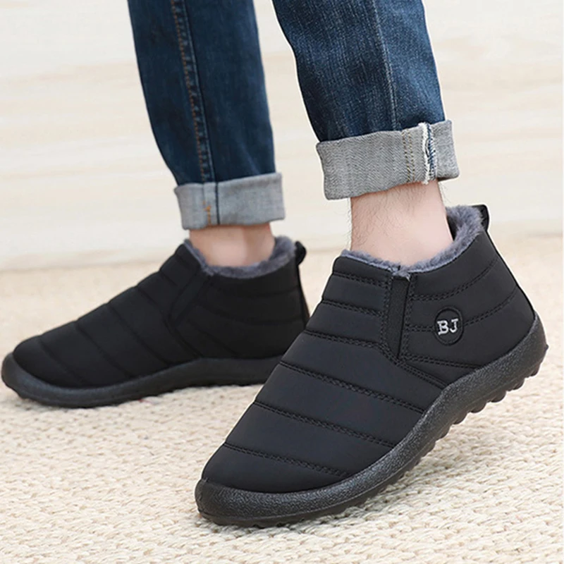 รองเท้าบูทหิมะแฟชั่นสำหรับผู้ช - Winter Clothing Material บทวิจารณ์และราคา