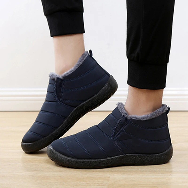 รองเท้าบูทหิมะแฟชั่นสำหรับผู้ช - Winter Clothing Material บทวิจารณ์และราคา