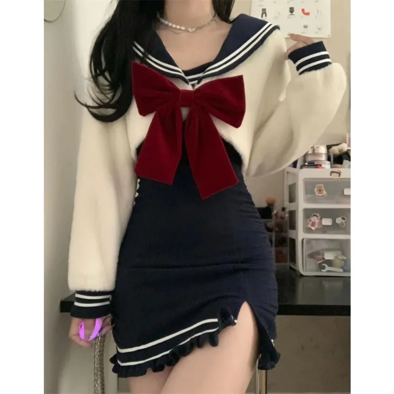 ♥   เสื้อสเวตเตอร์คอปกโบว์สีกร - Winter Clothing Youtube บทวิจารณ์และราคา