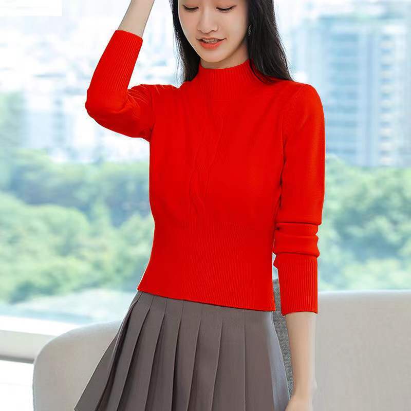 เสื้อสตรีคอตั้งสไตล์เกาหลี สีพ - Winter Clothing Korean บทวิจารณ์และราคา