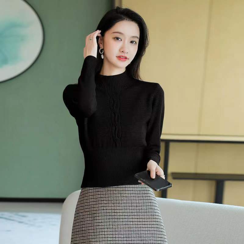เสื้อสตรีคอตั้งสไตล์เกาหลี สีพ - Winter Clothing Korean บทวิจารณ์และราคา
