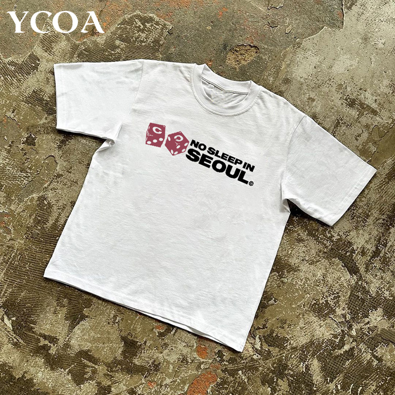 เสื้อยืดผ้าฝ้ายโอเวอร์ไซส์สำหร - Winter Clothing Aesthetic บทวิจารณ์และราคา