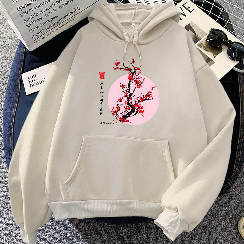 เสื้อมีฮู้ดลายซากุระลายดอกญี่ป - Winter Clothing Yellowknife บทวิจารณ์และราคา
