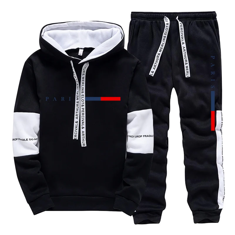 ชุดเซ็ตผู้ชาย/เสื้อฮู้ด/กางเกง - Winter Clothing Hoodie บทวิจารณ์และราคา