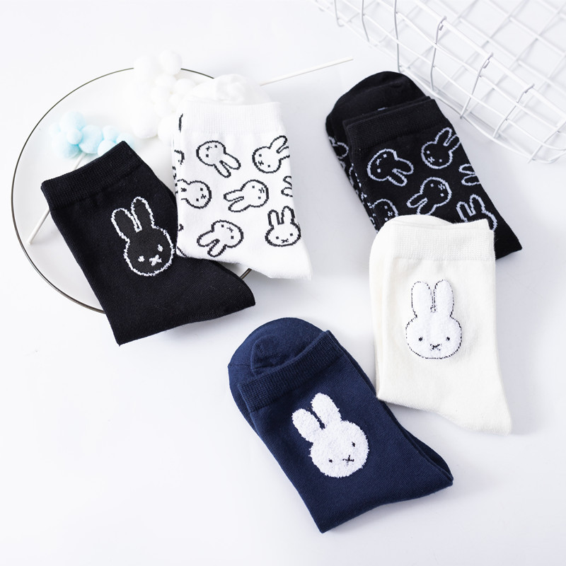 ถุงเท้าลายการ์ตูนมิฟฟี่แบบลำลอ - Winter Clothing Youtube บทวิจารณ์และราคา