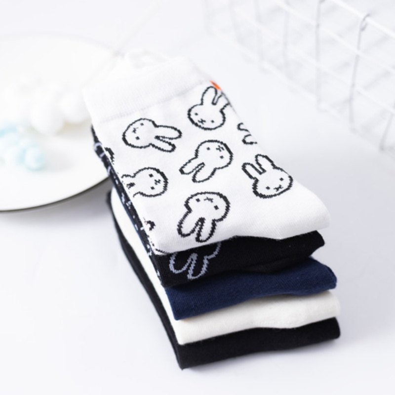 ถุงเท้าลายการ์ตูนมิฟฟี่แบบลำลอ - Winter Clothing Youtube บทวิจารณ์และราคา